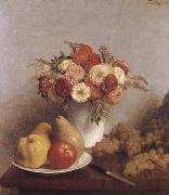Henri Fantin-Latour Flowers and fruit oil on canvas
